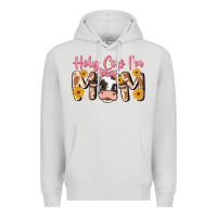 Dove Grey holy cow i'm mom Premium Hoodie - MaliasSmallBusiness
