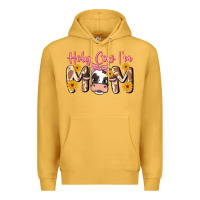 Mustard holy cow i'm mom Premium Hoodie - MaliasSmallBusiness