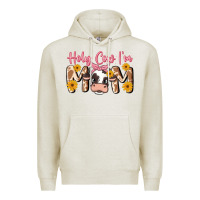 Oatmeal Heather holy cow i'm mom Premium Hoodie - MaliasSmallBusiness