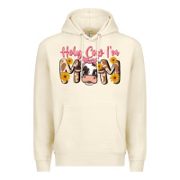 Sandshell holy cow i'm mom Premium Hoodie - MaliasSmallBusiness