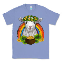 St Patricks Day Baby Sheep Shamrocks Gold Rainbow Classic Tee | Teevron