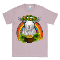 Lilac st patricks day baby sheep shamrocks gold rainbow Classic Tee - RanaPortraitStore