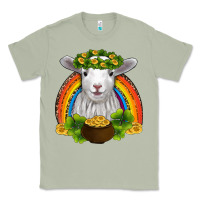 Matcha st patricks day baby sheep shamrocks gold rainbow Classic Tee - RanaPortraitStore