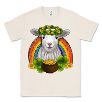 Natural st patricks day baby sheep shamrocks gold rainbow Classic Tee - RanaPortraitStore