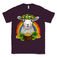 Plum st patricks day baby sheep shamrocks gold rainbow Classic Tee - RanaPortraitStore