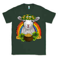 Sports Green st patricks day baby sheep shamrocks gold rainbow Classic Tee - RanaPortraitStore