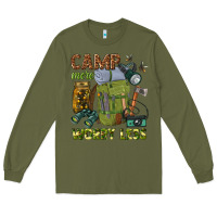 Army Green camp more worry less Long Sleeve Tee - texasbilliewilder