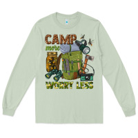Matcha camp more worry less Long Sleeve Tee - texasbilliewilder