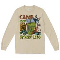 Mushroom camp more worry less Long Sleeve Tee - texasbilliewilder