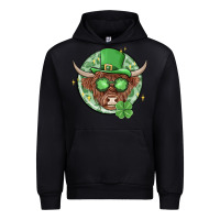 Black st. patrick's day heifer Urban Hoodie - MaliasSmallBusiness