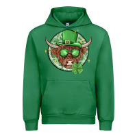 Emerald st. patrick's day heifer Urban Hoodie - MaliasSmallBusiness