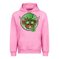 Fuchsia Pink st. patrick's day heifer Urban Hoodie - MaliasSmallBusiness
