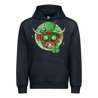 Navy st. patrick's day heifer Urban Hoodie - MaliasSmallBusiness