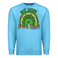 Ocean Blue not lucky simply blessed rainbow Premium Sweatshirt - Artiststas