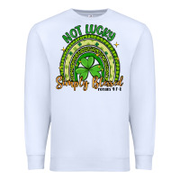 White not lucky simply blessed rainbow Premium Sweatshirt - Artiststas
