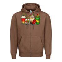 Chestnut juneteenth coffee cups Zipper Hoodie - Zillion Design Studio