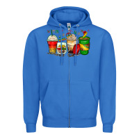 True Royal juneteenth coffee cups Zipper Hoodie - Zillion Design Studio