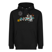 Black ky yall western Heavyweight Hoodie - CowhideDigitalArt