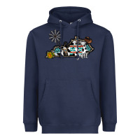 Navy ky yall western Heavyweight Hoodie - CowhideDigitalArt