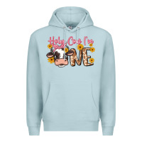 Blue Mist holy cow i'm one Premium Hoodie - MaliasSmallBusiness