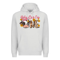 Dove Grey holy cow i'm one Premium Hoodie - MaliasSmallBusiness