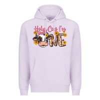 Lilac holy cow i'm one Premium Hoodie - MaliasSmallBusiness