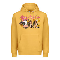 Mustard holy cow i'm one Premium Hoodie - MaliasSmallBusiness