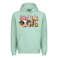 Seafoam holy cow i'm one Premium Hoodie - MaliasSmallBusiness