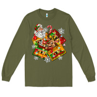 Army Green christmas cassette tapes Long Sleeve Tee - Zillion Design Studio