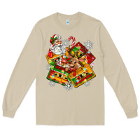 Mushroom christmas cassette tapes Long Sleeve Tee - Zillion Design Studio