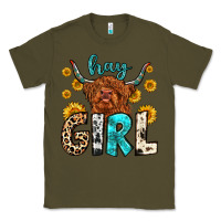 Army Green hay girl Classic Tee - Zillion Design Studio