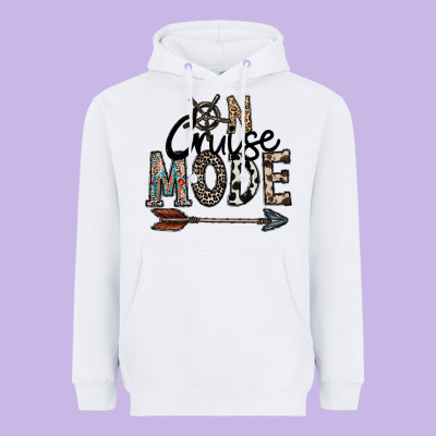On Cruise Mode Heavyweight Hoodie Designed By Cowhidedigitalart