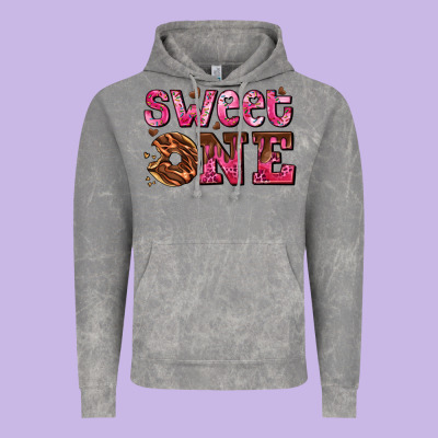 Sweet One Donut Vintage Hoodie Designed By Adodesignshop