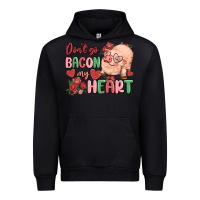 Black don't go bacon my heart Urban Hoodie - MaliasSmallBusiness