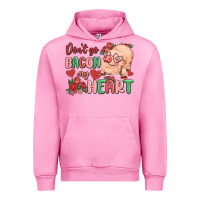 Fuchsia Pink don't go bacon my heart Urban Hoodie - MaliasSmallBusiness