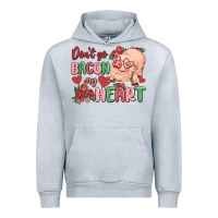 Heather Grey don't go bacon my heart Urban Hoodie - MaliasSmallBusiness