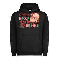 Pigment Black don't go bacon my heart Urban Hoodie - MaliasSmallBusiness