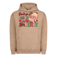 Pigment Burro don't go bacon my heart Urban Hoodie - MaliasSmallBusiness