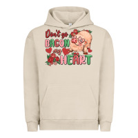 Pigment French Oak don't go bacon my heart Urban Hoodie - MaliasSmallBusiness