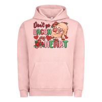 Pigment Salmon don't go bacon my heart Urban Hoodie - MaliasSmallBusiness