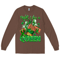 Chestnut green ribbon liver cancer afro girl sneakers Long Sleeve Tee - RanaPortraitStore
