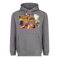 Storm School Bus Coffee Cups Heavyweight Hoodie - FaDigitalArtStudio