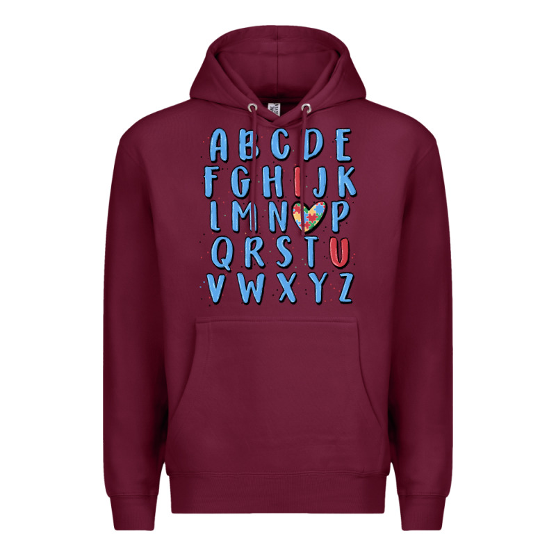 Alphabet Autism Awareness Premium Hoodie by MaliasSmallBusiness | Teevron
