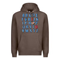 Coffee alphabet autism awareness Premium Hoodie - MaliasSmallBusiness