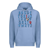 Colony Blue alphabet autism awareness Premium Hoodie - MaliasSmallBusiness
