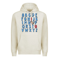 Oatmeal Heather alphabet autism awareness Premium Hoodie - MaliasSmallBusiness