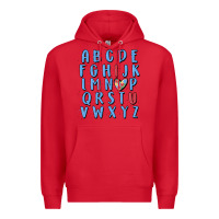 Red alphabet autism awareness Premium Hoodie - MaliasSmallBusiness
