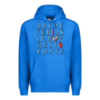 True Royal alphabet autism awareness Premium Hoodie - MaliasSmallBusiness