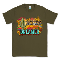 Army Green desert dreamer Classic Tee - Zillion Design Studio