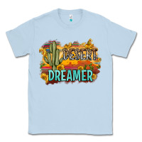 Dusty Blue desert dreamer Classic Tee - Zillion Design Studio